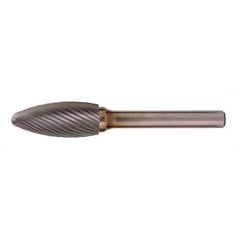 SH-2 Standard Cut Solid Carbide Bur-Flame Shape - Exact Tool & Supply