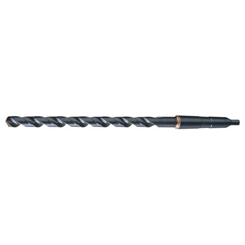 5/8 RHS / RHC HSS 118 Degree Notched Point Heavy Duty Extra Length Taper Shank Drill - Steam Oxide - Exact Tool & Supply