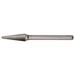 SL-6 Standard Cut Solid Carbide Bur-Included Angle Shape - Exact Tool & Supply