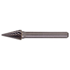 SM-3 Standard Cut Solid Carbide Bur-Pointed Cone Shape - Exact Tool & Supply