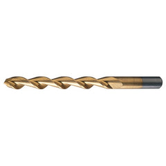 #1 RHS / RHC HSS 135 Degree Split Point Deep Hole Parabolic Drill - TiN - Exact Tool & Supply