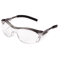 ‎3M Nuvo Reader Protective Eyewear 11435-00000-20 Clear Lens Gray Frame +2.0 Diopter - Exact Tool & Supply