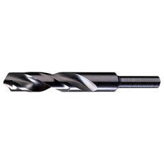 23/32 RHS / RHC HSS 118 Degree Radial Point 1/2″ Reduced Shank Silver & Deming Drill - Steam Oxide - Exact Tool & Supply