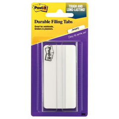 ‎Post-it Durable Tabs 686F-50WH3IN 3 in. × 1.5 (76 2 mm × 38 mm) White - Exact Tool & Supply