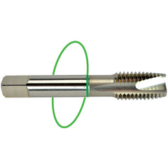 ‎10-32 Dia-H3-2 FL-Std Spiral FL Tap - Green Ring - Exact Tool & Supply