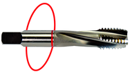 1/2-13 Dia. - H3 - 3 FL - Std Spiral Flute Tap - Red Ring - Exact Tool & Supply