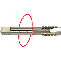 ‎3/8-16 Dia-H3-3 FL-Std Spiral Point Tap - Red Ring - Exact Tool & Supply