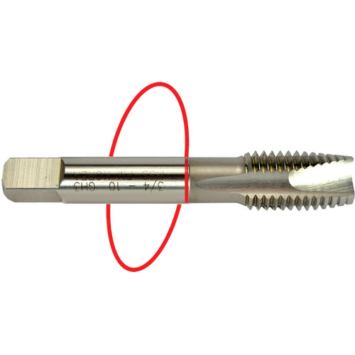 ‎10-24 Dia-H3-3 FL-Std Spiral Point Tap - Red Ring - Exact Tool & Supply