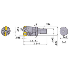 AJXU08R163AM1235 INDEXABLE END MILL