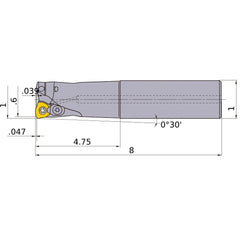 AJXU09R162SA16L INDEXABLE ENDMILL