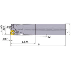 AJXU09R182SA16L INDEXABLE ENDMILL