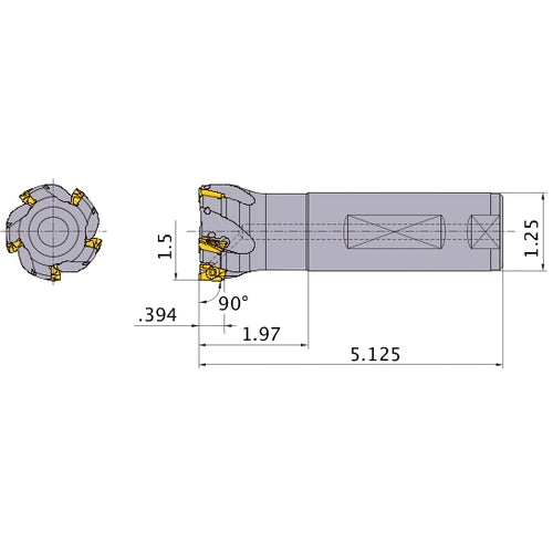 APX3000UR246FA20SA INDEXABLE ENDMIL