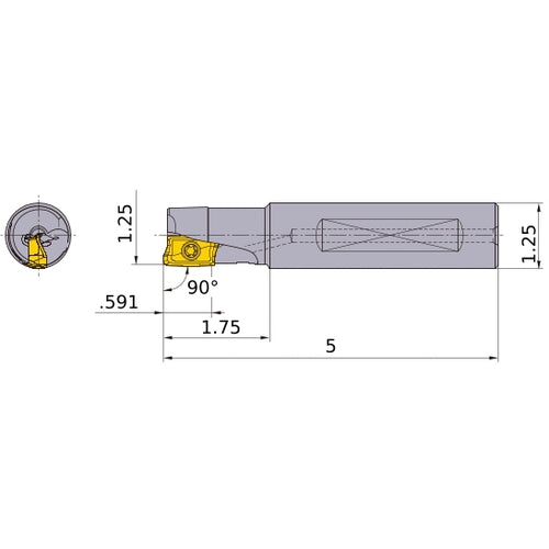 APX4000UR203FA20SA INDEXABLE ENDMIL
