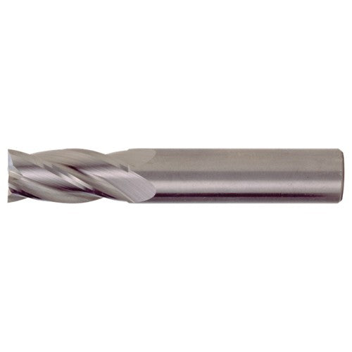 ‎1/2″ × 1/2″ × 1-1/2″ × 6″ RHS / RHC Solid Carbide 4-Flute Square Nose Single End General Purpose End Mill - TiCN - Exact Tool & Supply