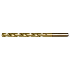 #12 RHS / RHC HSS-CO 8% (M42) 135 Degree Split Point Heavy Duty Cobalt Drill - TiN - Exact Tool & Supply