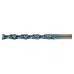 #36 RHS / RHC HSS-CO 8% (M42) 135 Degree Split Point Q-Cobalt Wide Land Parabolic Jobber Drill - TiCN - Exact Tool & Supply