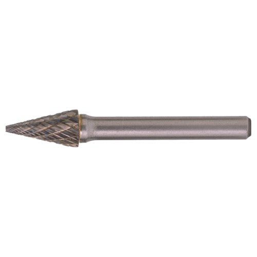 SM-5 Double Cut Solid Carbide Bur-Pointed Cone Shape - Exact Tool & Supply