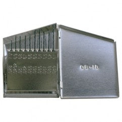 #61-#80 RHS / RHC HSS 118 Degree Radial Point General Purpose Jobber Lengh Drill Set - Steam Oxide - Exact Tool & Supply