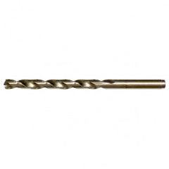 #16 RHS / RHC HSS-CO 8% (M42) 135 Degree Split Point Cobalt Heavy Duty Jobber Length Drill - Straw / Gold Oxide - Exact Tool & Supply