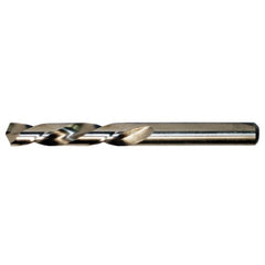 11/32 LHS / LHC HSS-CO 8% (M42) 135 Degree Split Point Cobalt Left Hand Mechanics Length Drill - Straw / Gold Oxide - Exact Tool & Supply