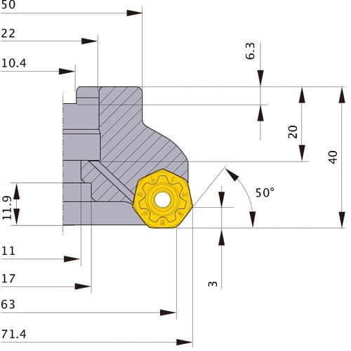 ‎AHX440S-063A06AR MILL
