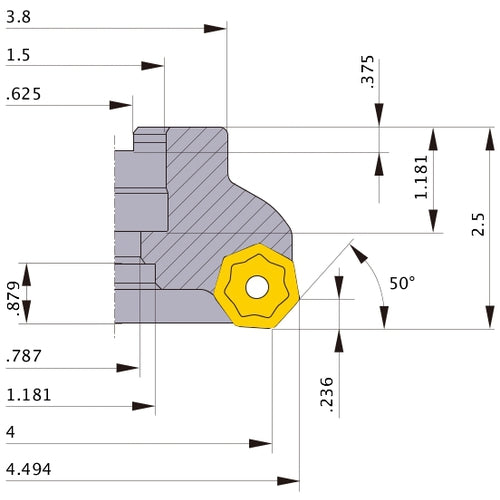 AHX640WR0414E FACE MILL