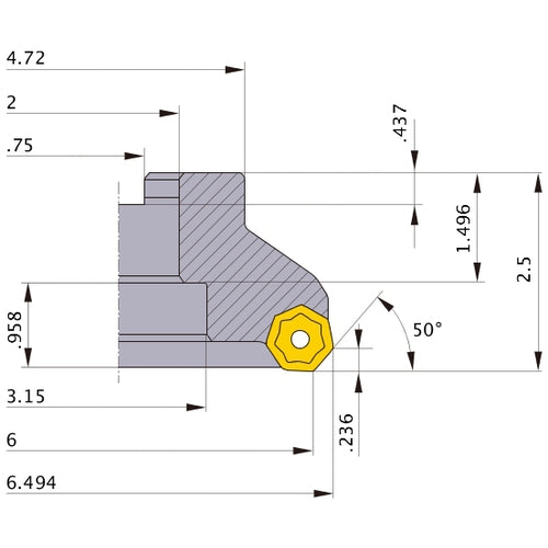 AHX640WR0614F FACE MILL