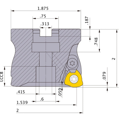AJXU12R0204 FACE MILL