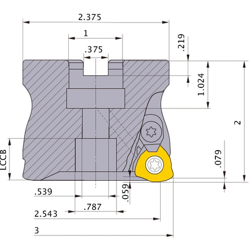 AJXU12R0306C FACE MILL