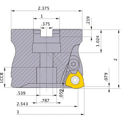 AJXU12R0306C FACE MILL