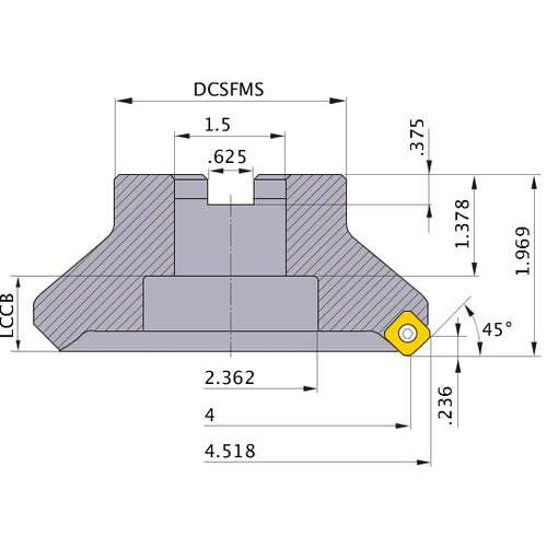 * ASX445R0410E FACE MILL