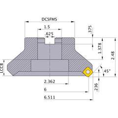 ASX445R0616E FACE MILL