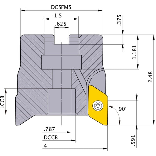 BXD4000R0406B FACE MILL