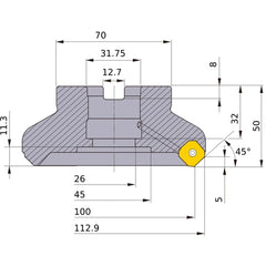 WSX445L10005DA MILL