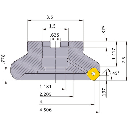 WSX445UR0410EA FACE MILL