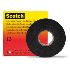 Scotch Electrical Semi-Conducting Tape 13 3/4″ × 15 ft Printed Black - Exact Tool & Supply