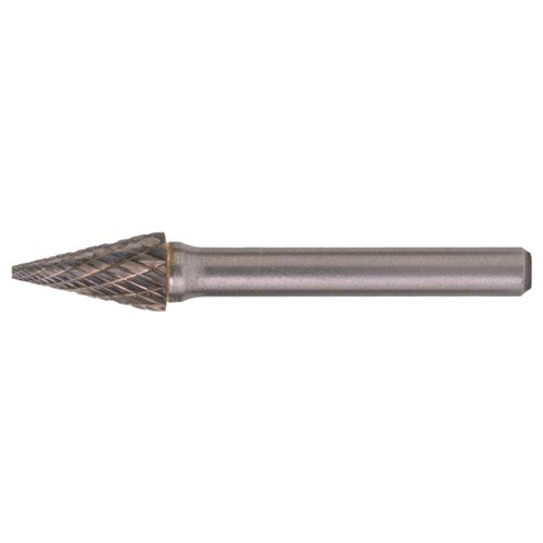 SM-5 Double Cut Solid Carbide Bur-Pointed Cone Shape - Exact Tool & Supply