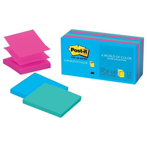 ‎Post-it Pop-up Notes R330-12AU 3″ × 3″ (76 mm × 76 mm) - Exact Tool & Supply