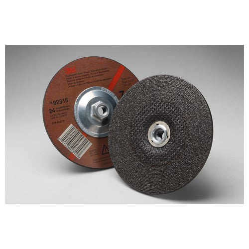 ‎3M General Purpose Depressed Center Wheel T27 7″ × 1/4″ × 5/8-11 Internal 24 - Exact Tool & Supply
