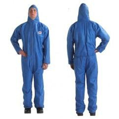 4215 2XL BLUE DISPOSABLE COVERALL - Exact Tool & Supply