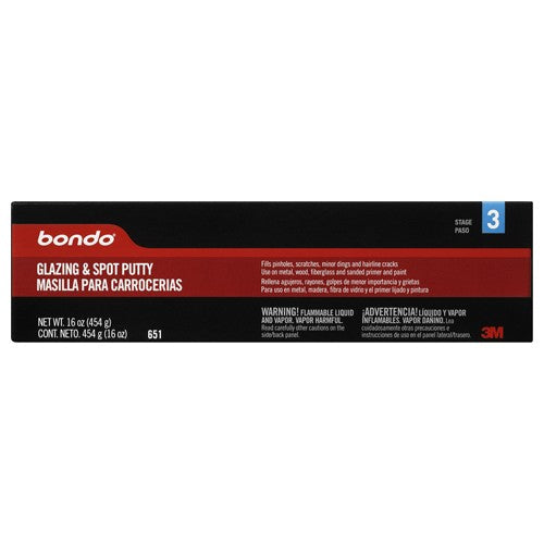 Bondo Glazing and Spot Putty 00651 16 oz - Exact Tool & Supply