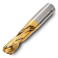 TD2500075S9R01 3xD Gold Twist Drill Body-Cylindrical Shank - Exact Tool & Supply