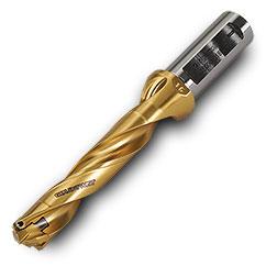 TD2200110C8R01 5xD Gold Twist Drill Body-Universal Flat Shank - Exact Tool & Supply