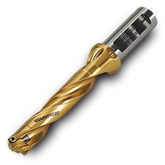 TD1400112C0R01 8xD Gold Twist Drill Body-Universal Flat Shank - Exact Tool & Supply