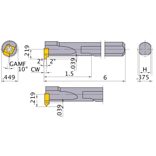 S-SL5NR06 BORING BAR