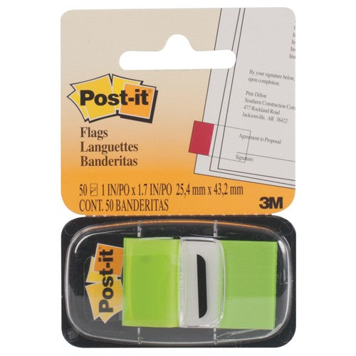 ‎Post-it Flags 680-22 (36) 1″ × 1.7″ (25 4 mm × 43 2 mm) Bright Green - Exact Tool & Supply