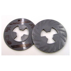 3M Disc Pad Face Plate Ribbed 81734 5″ Medium Gray - Exact Tool & Supply