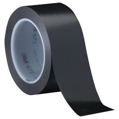 3M Vinyl Tape 471 Black 3/4″ × 36 yd 5.2 mil Individually Wrapped Conveniently Packaged - Exact Tool & Supply