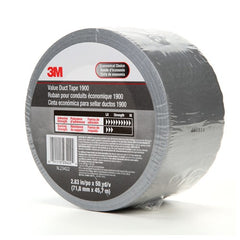 3M Value Duct Tape 1900 Silver 2.83″ × 50 yd 5.8 mil - Exact Tool & Supply