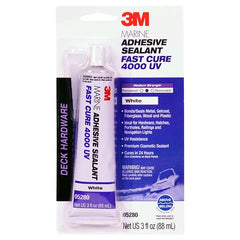 3M Marine Adhesive Sealant 4000 UV Pn05280 White 3 oz Tube - Exact Tool & Supply